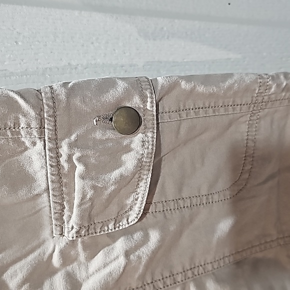 Women's khaki drawstring capris - Picture 4 of 5